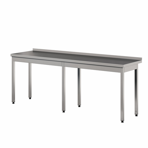 Stół przyścienny ze stali nierdzewnej, 2400x700x850 mm, ECO Line | EDENOX, WT-247 PL