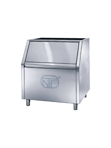 Zasobnik na lód ze stali nierdzewnej, 200 kg, 870x790x1030 mm | NTF, BIN T420