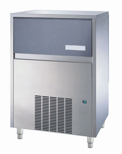 Kostkarka do lodu typu half cube 105 kg/24 h, pojemność zasobnika 35 kg, chłodzona wodą, 0,85 kW, 738x600x980 mm | NTF, CVC 230 W