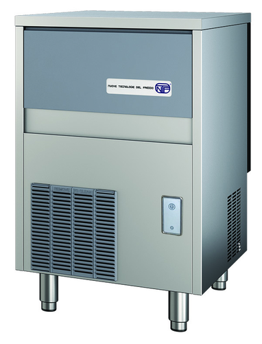 Kostkarka do lodu typu full cube 35 kg/24 h, pojemność zasobnika 16 kg, chłodzona powietrzem, 0,34 kW, 497x592x687 mm | NTF, SL 70 A