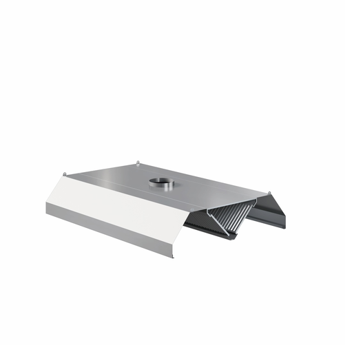 Okap centralny trapezowy ze stali nierdzewnej, 1500x1400x450 mm, ECO Line | EDENOX, CEH-1514/1