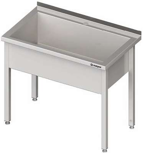 Stół z basenem jednokomorowym 800x600x850 mm | STALGAST, 981336080