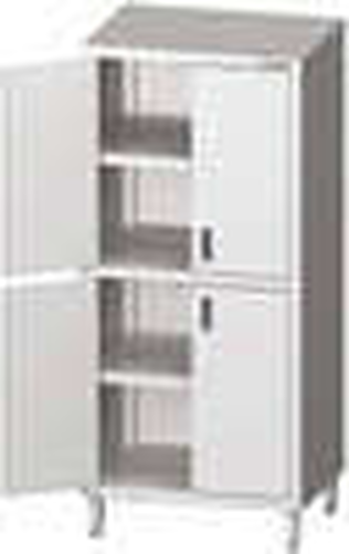 Szafa magazynowa z drzwiami skrzydłowymi 800x600x1800 mm | STALGAST, 981566080