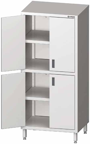 Szafa magazynowa z drzwiami skrzydłowymi 800x600x1800 mm | STALGAST, 981566080