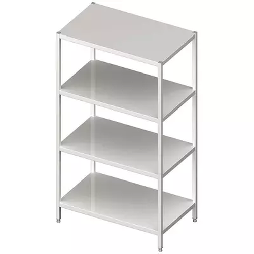Regał magazynowy półki pełne 1100x600x1800 mm | STALGAST, 981886110