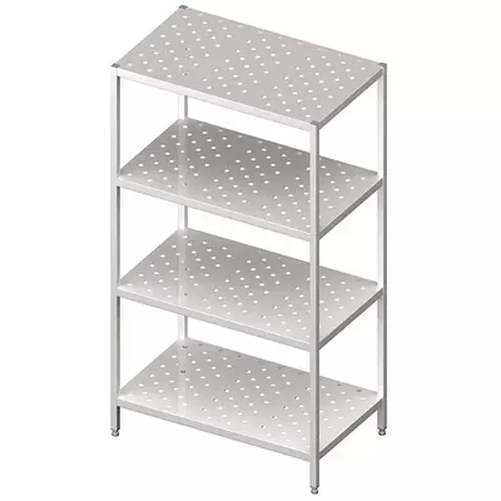 Regał magazynowy półki perforowane 1400x400x1800 mm | STALGAST, 981894140