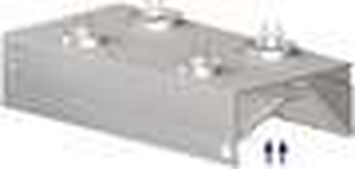 Okap przyścienny skrzyniowy kompensacyjno-indukcyjny 3400x900x450 mm | STALGAST, 9821409340