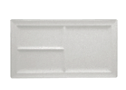 Talerz płaski prostokątny, trójdzielny 390x210 mm | RAK, Classic Gourmet