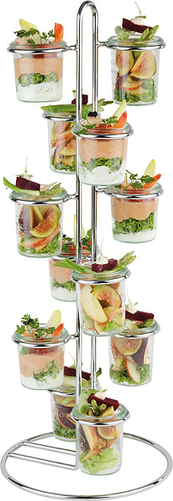 Stojak na słoiczki Fingerfood 590 mm | ASSHEUER, TF-246