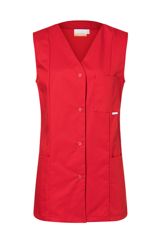 Tunika medyczna bez rękawów, rozmiar 34, czerwona | KARLOWSKY, Sara
