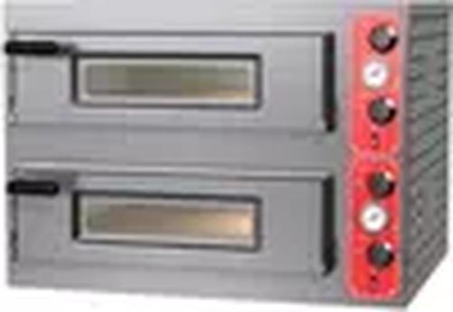 Dwukomorowy piec do pizzy, 2x4 pizza 300 mm | PIZZA GROUP, Six 8
