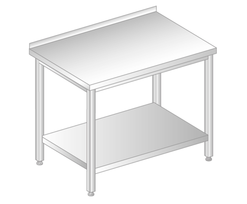 Stół do pracy 1700x600x850 mm, z półką | DORA METAL, GT-3103