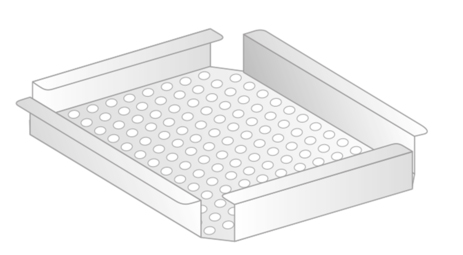 Ociekacz 500x400 mm | DORA METAL, DM-3245