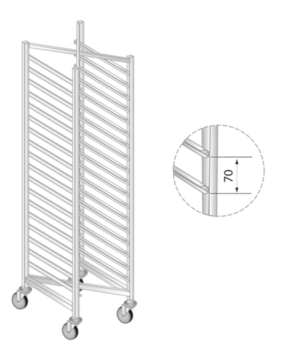 Regał 600x660x1600 mm | DORA METAL, DM-3325
