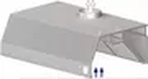 Okap przyścienny trapezowy 1100x800x450 mm | STALGAST, 9820708110