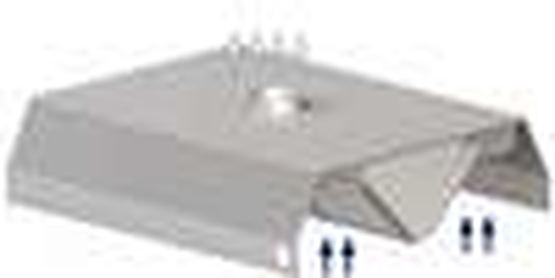 Okap centralny trapezowy 1300x2000x450 mm | STALGAST, 9821020130