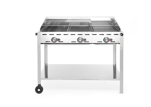 Grill 3-palnikowy gazowy Green Fire 17,4 kW | HENDI, Profi Line