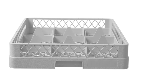 Kosz do zmywarek na szkło, 9 elementów, 500x500x104 mm | HENDI, 877050