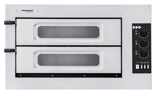 Piec do pizzy dwukomorowy 2xpizza 45 cm, 915x621x527 mm | HENDI, Vetro