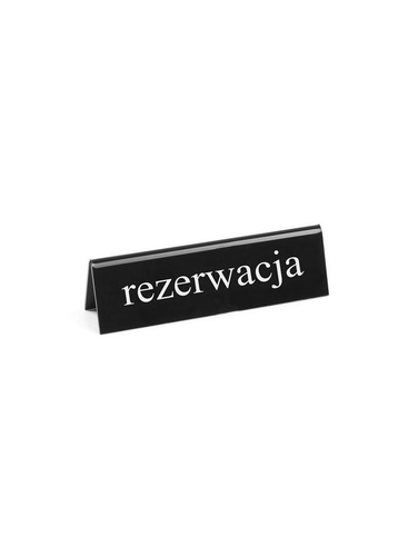 Tabliczka informacyjna "Rezerwacja", dwustronna | HENDI, 663523