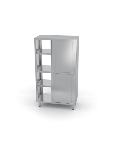 Szafa przelotowa z drzwiami suwanymi 800x500x1800 mm | HENDI, Bistro Line