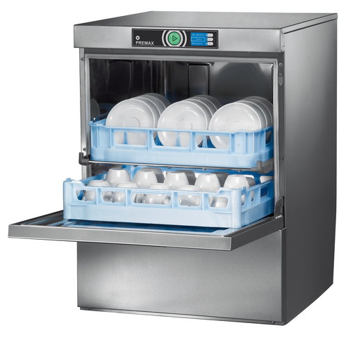 Zmywarka do talerzy, szklanek z systemem podwójnego kosza i wbudowanym zmiękczaczem wody, kosz 500x500 mm | HOBART, FPS-10B