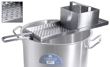 Tarka ciasta i  do długich klusek ze stali nierdzewnej, 2 l,  455x155 mm | CONTACTO, 1091/462