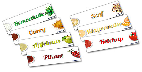 Zestaw etykiet do dyspensera 1462/050 | CONTACTO, 1462/937