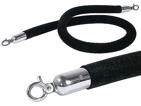 Sznur do słupka hotelowego 1500 mm, czarny | CONTACTO, 1604/151