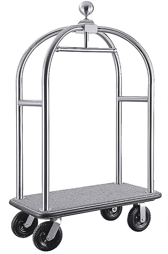 Wózek bagażowy 1100x610x1910 mm, inox | CONTACTO, 1650/112