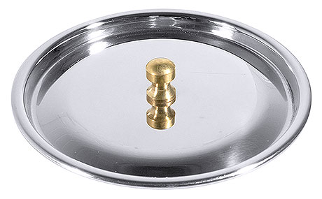 Pokrywka ze stali nierdzewnej o średnicy 120 mm | CONTACTO, 3398/120