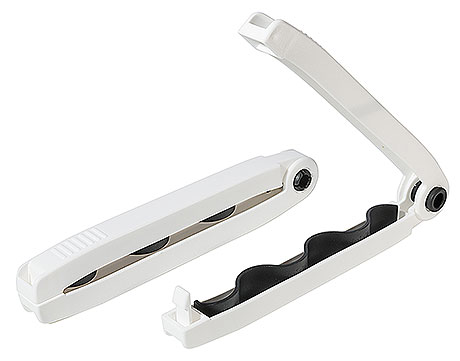 Klips zaciskowy do dużych torebek, o długości 240 mm, biały | CONTACTO, 7558/240