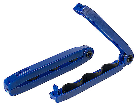 Klips zaciskowy do dużych torebek,o długości 240 mm, niebieski | CONTACTO, 7558/243