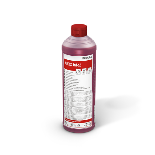 Środek do mycia powierzchni sanitarnych o świeżym zapachu przeznaczony do codziennego użytku 1 l | ECOLAB, Maxx Into 2