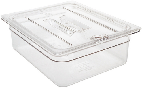 Pokrywa z nacięciem i z uchwytami do pojemnika GN 1/1, przeźroczysta | CAMBRO, Camwear