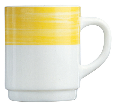 Kubek sztaplowany 0,25 l, żółty | ARCOROC, Brush