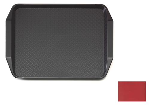 Taca prostokątna z profilowanymi uchwytami 410x300 mm, borówkowa | CAMBRO, Fast Food