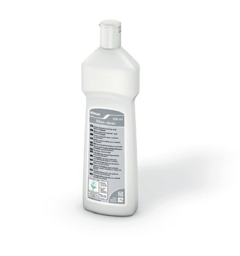 Łagodny, ścierny środek czyszczący oznaczony certyfikatem ekologicznym 0,5 l | ECOLAB, Rilan Clean