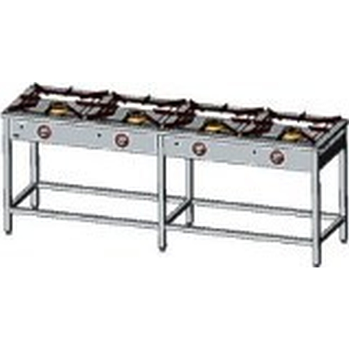 Kuchnia gazowa 4-palnikowa, 2235x600x850 mm, 24 kW | EGAZ, TGP-424.IIP