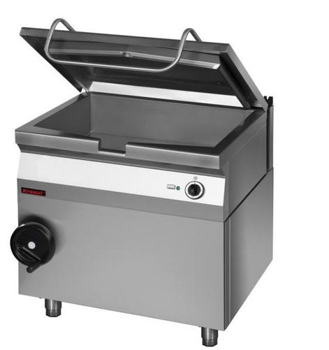 Patelnia elektryczna przechylna z misą ze stali nierdzewnej, 50 l, 9 kW, 800x700x900 mm | KROMET, 700.PE-03