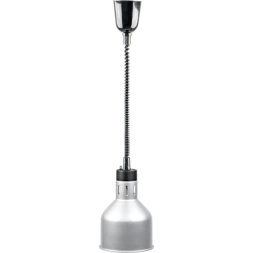 Lampa grzewcza do potraw, wisząca, średnica 173 mm z regulacją wysokości, szara | STALGAST, 692600