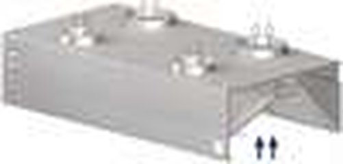 Okap przyścienny skrzyniowy kompensacyjno-indukcyjny 2800x1000x450 mm | STALGAST, 9821410280