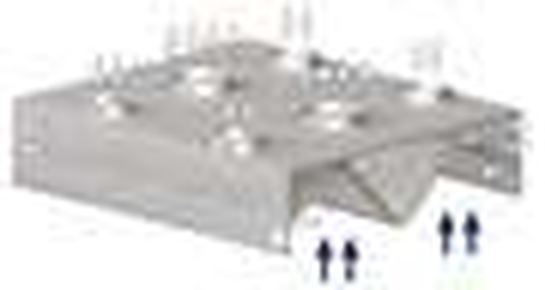 Okap centralny skrzyniowy kompensacyjno-indukcyjny 2400x2200x450 mm | STALGAST, 9821722240