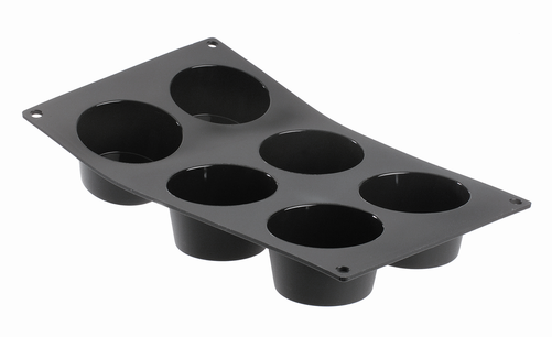 Silikonowa forma na 6 muffin 72x30 mm | DE BUYER, Moul'Flex