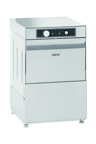 Zmywarka do szkła z dozownikiem płynu nabłyszczającego, kosz: 350x350 mm, 430x480x660 mm | ASBER, GE-350