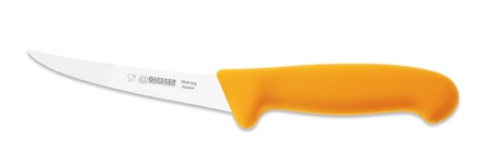 Nóż do trybowania, sztywny 130 mm, żółty | GIESSER, 2515