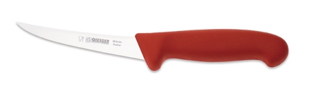Nóż do trybowania, sztywny 130 mm, czerwony | GIESSER, 2515