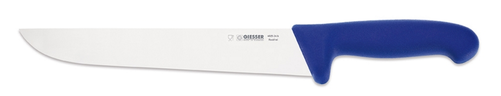 Nóż masarski, wąska forma 240 mm, niebieski | GIESSER, 4025