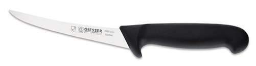 Nóż do trybowania, półelastyczny 150 mm, czarny | GIESSER, 2503