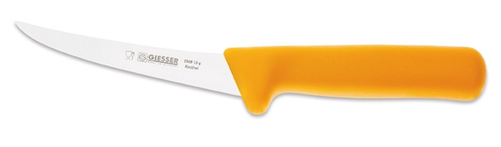 Nóż do trybowania, półelastyczny 130 mm, żółty | GIESSER, 2509